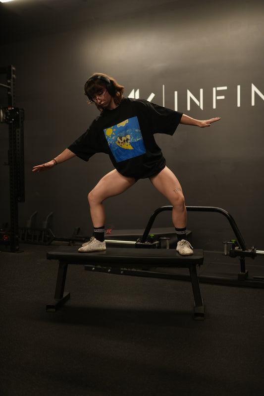 Cowabunga (surf beef) Premium Oversized Tee