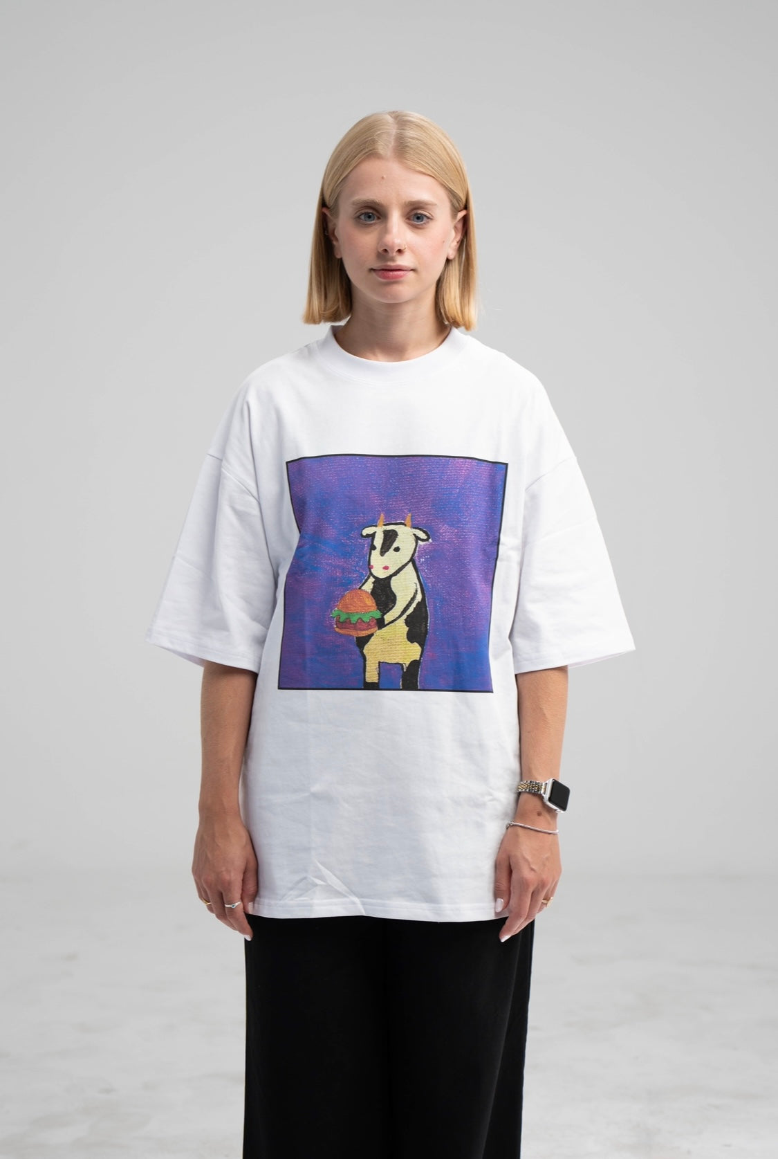 Carnivorous Cow (burger beef) Premium Oversized Tee