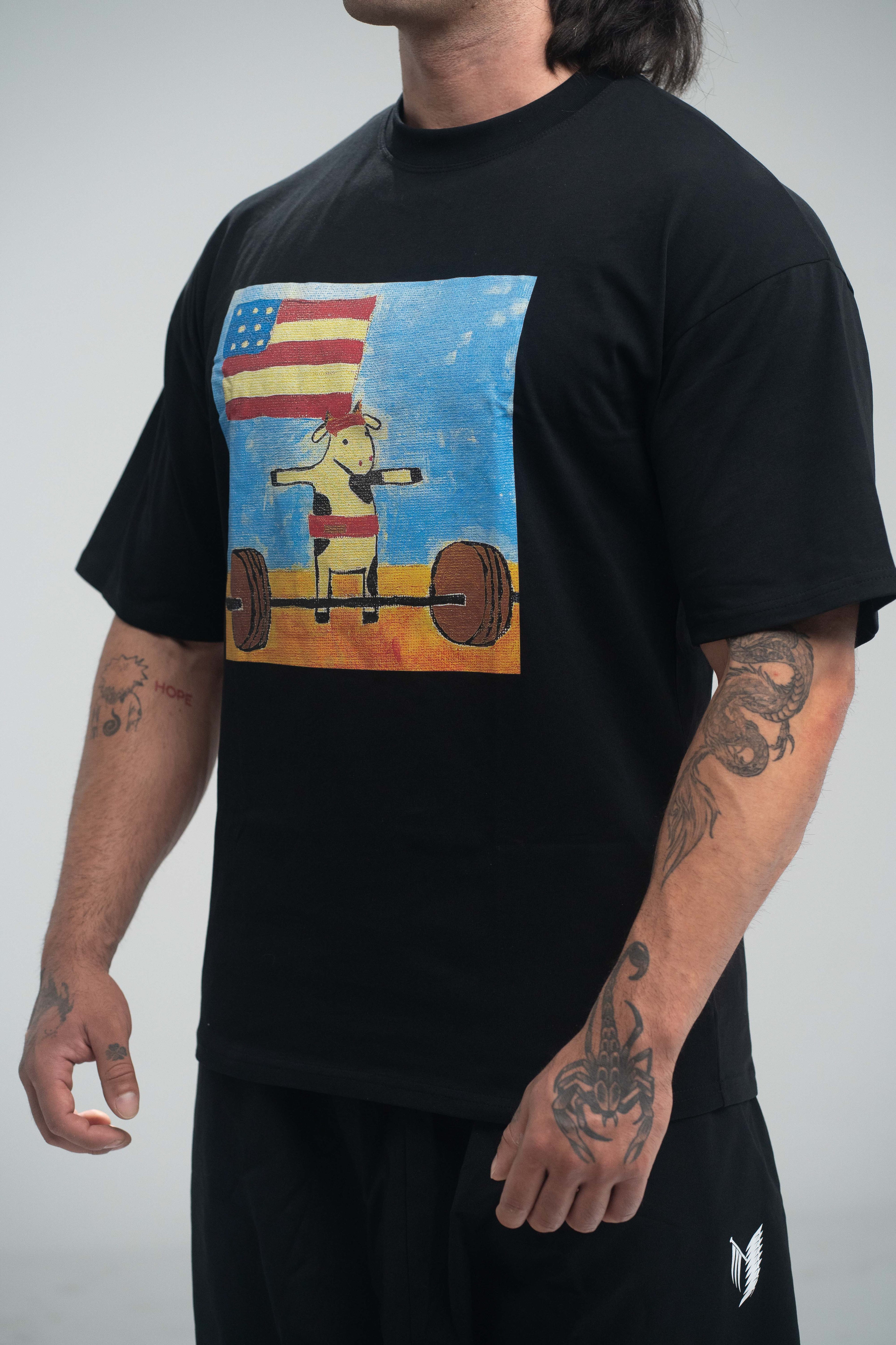Deadlifting Beef Premium Oversized Tee