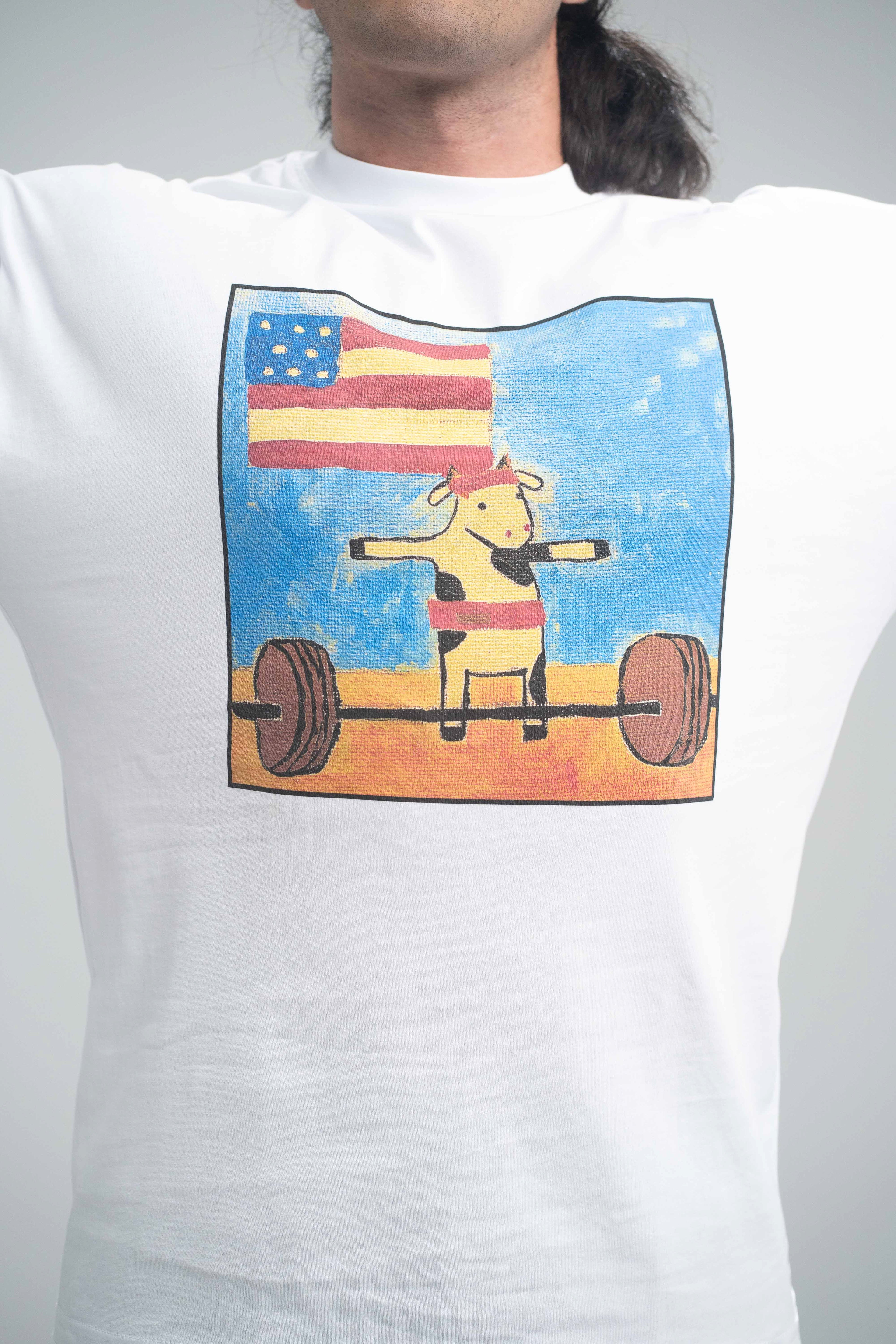 Deadlifting Beef Premium Oversized Tee