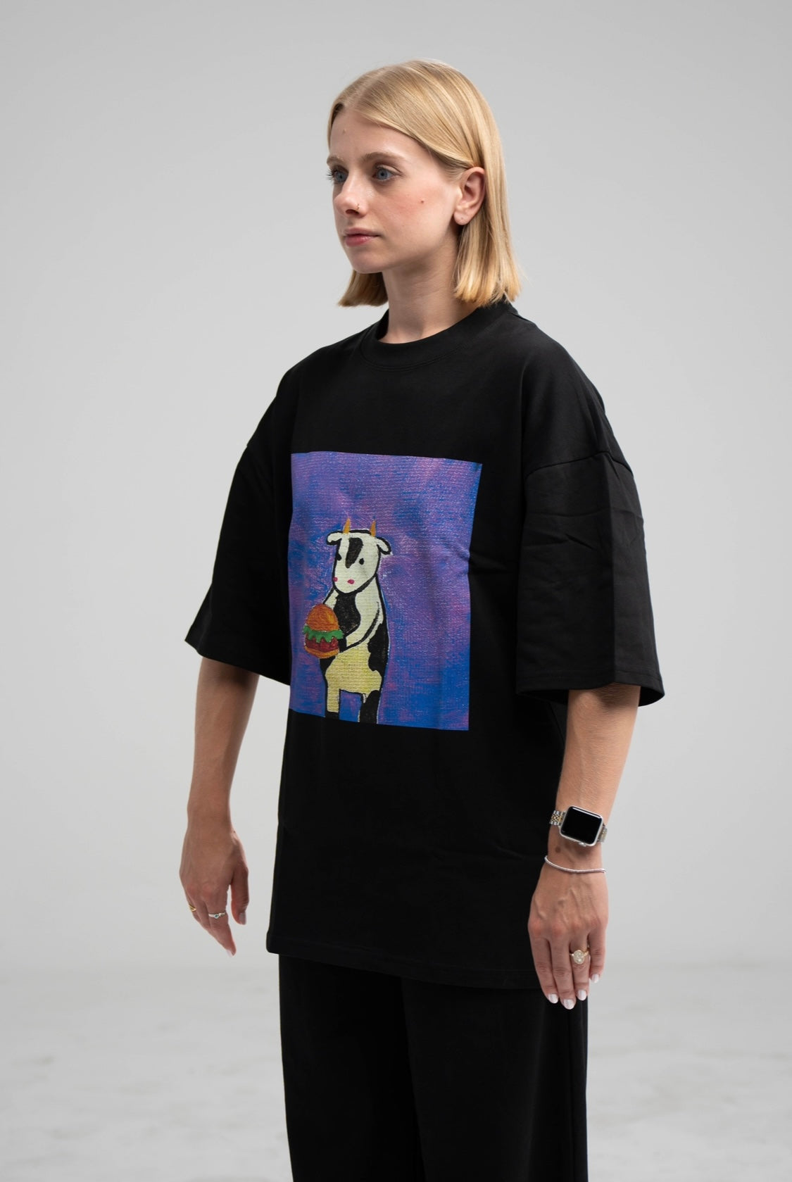 Carnivorous Cow (burger beef) Premium Oversized Tee