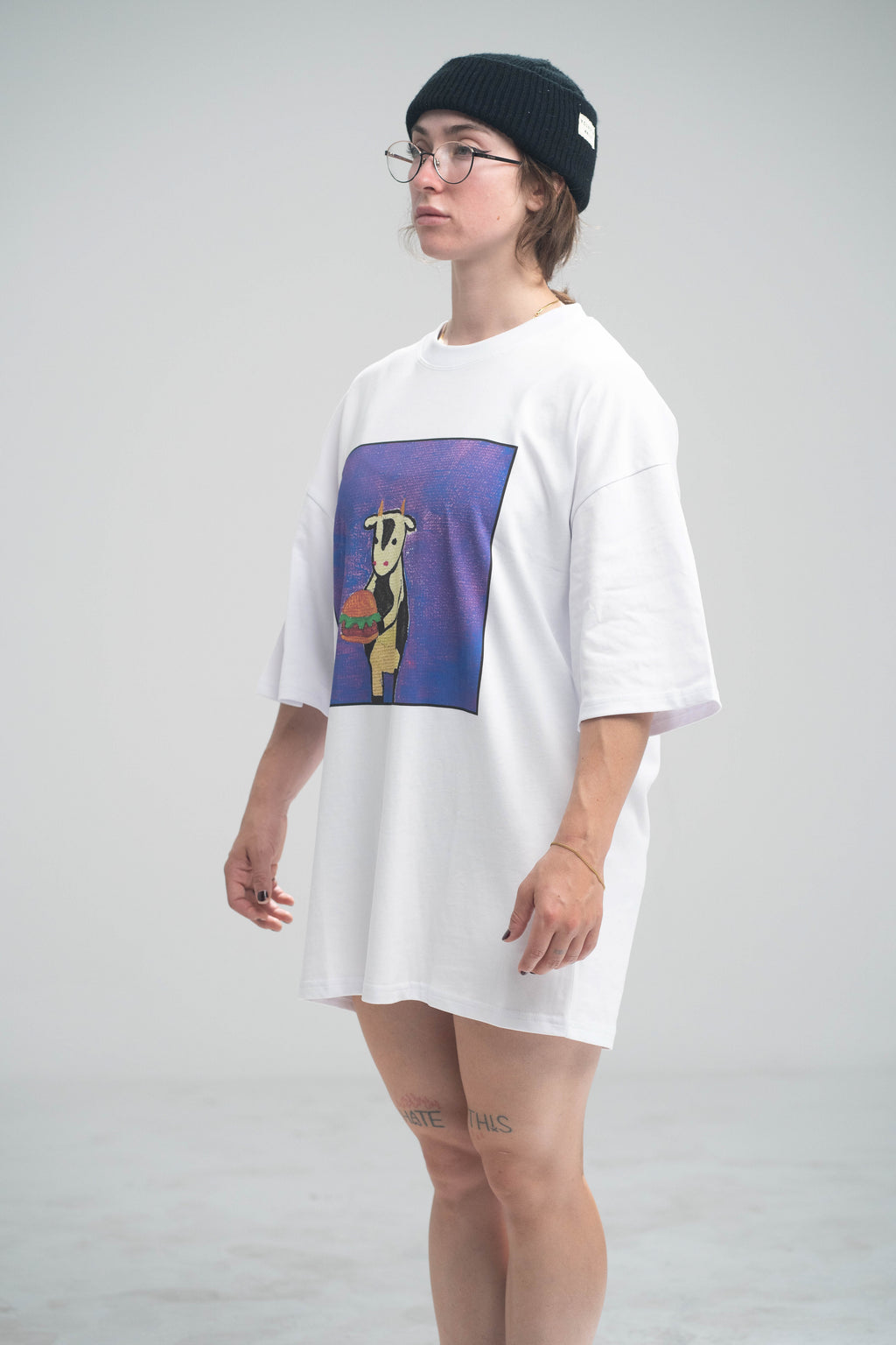 Carnivorous Cow (burger beef) Premium Oversized Tee