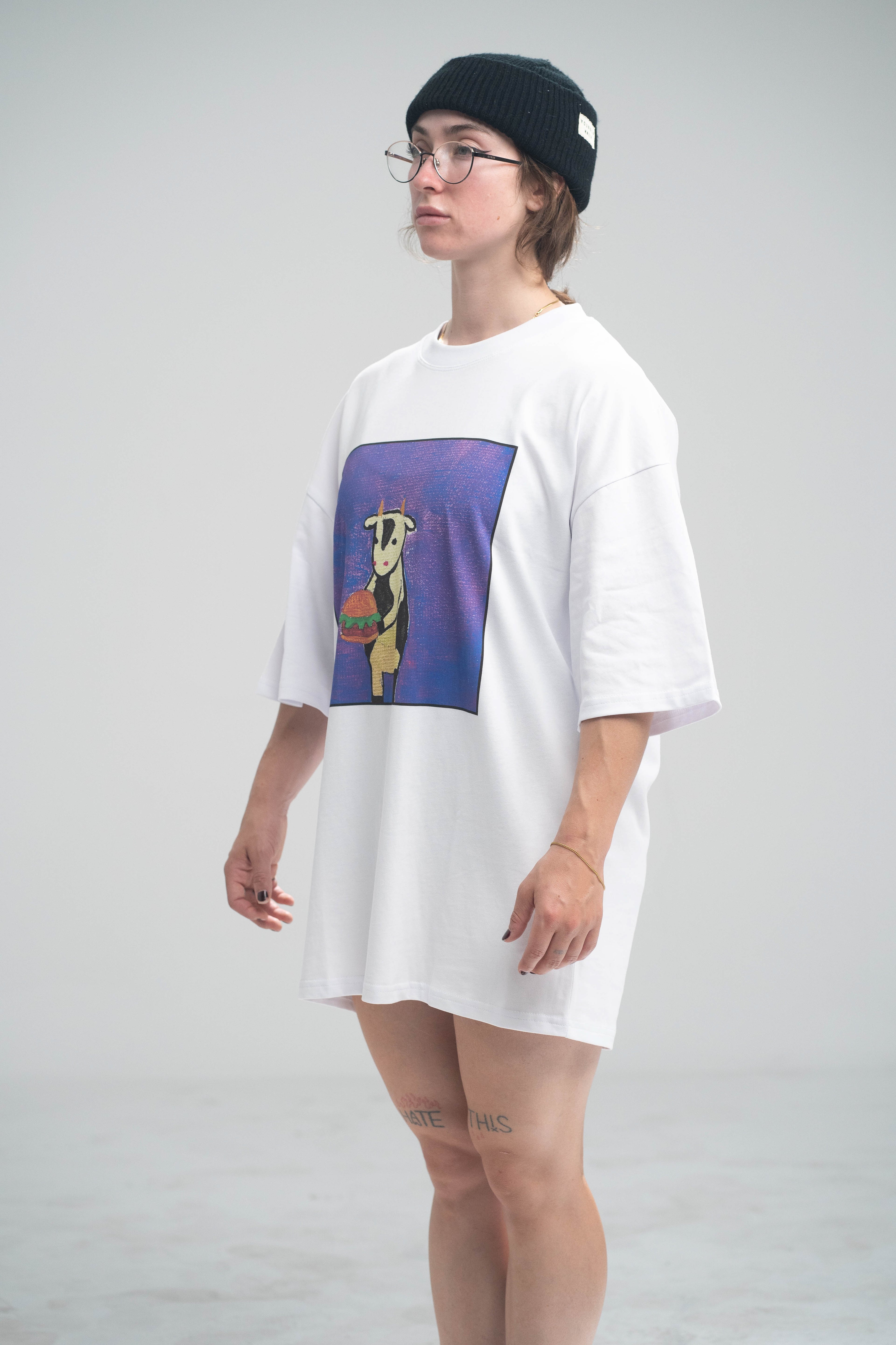 Carnivorous Cow (burger beef) Premium Oversized Tee