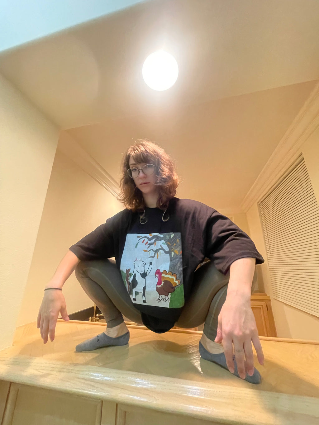 Turkey Time Cow Premium Oversized Tee