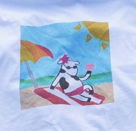 Beach Beef Premium Sticker Print