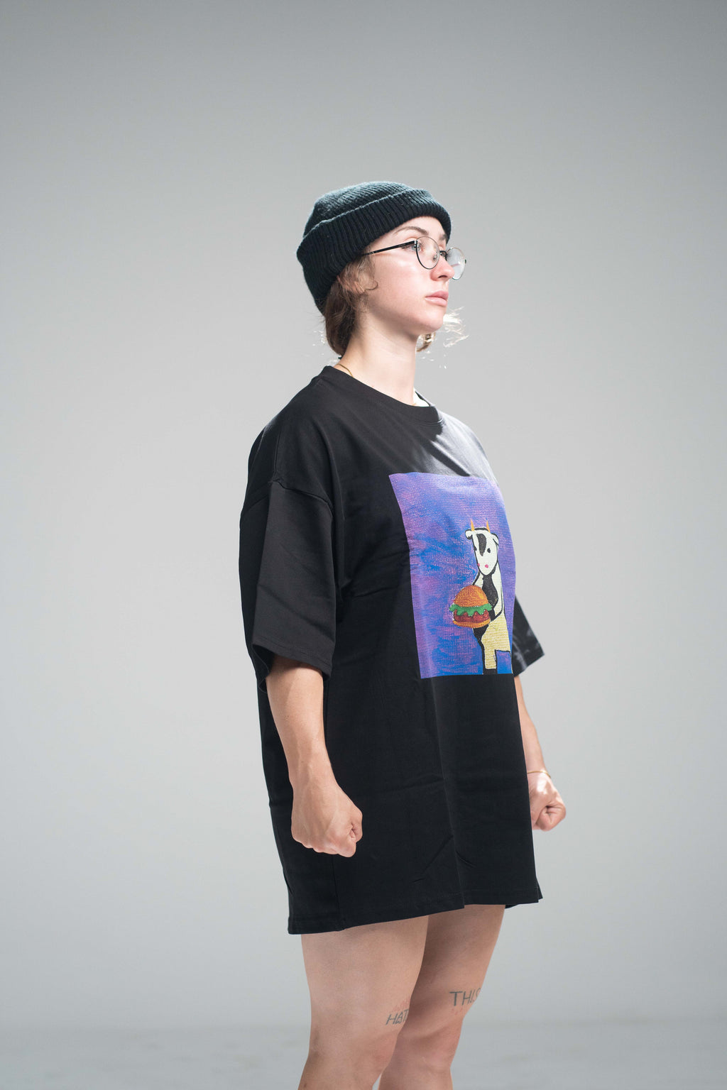 Carnivorous Cow (burger beef) Premium Oversized Tee