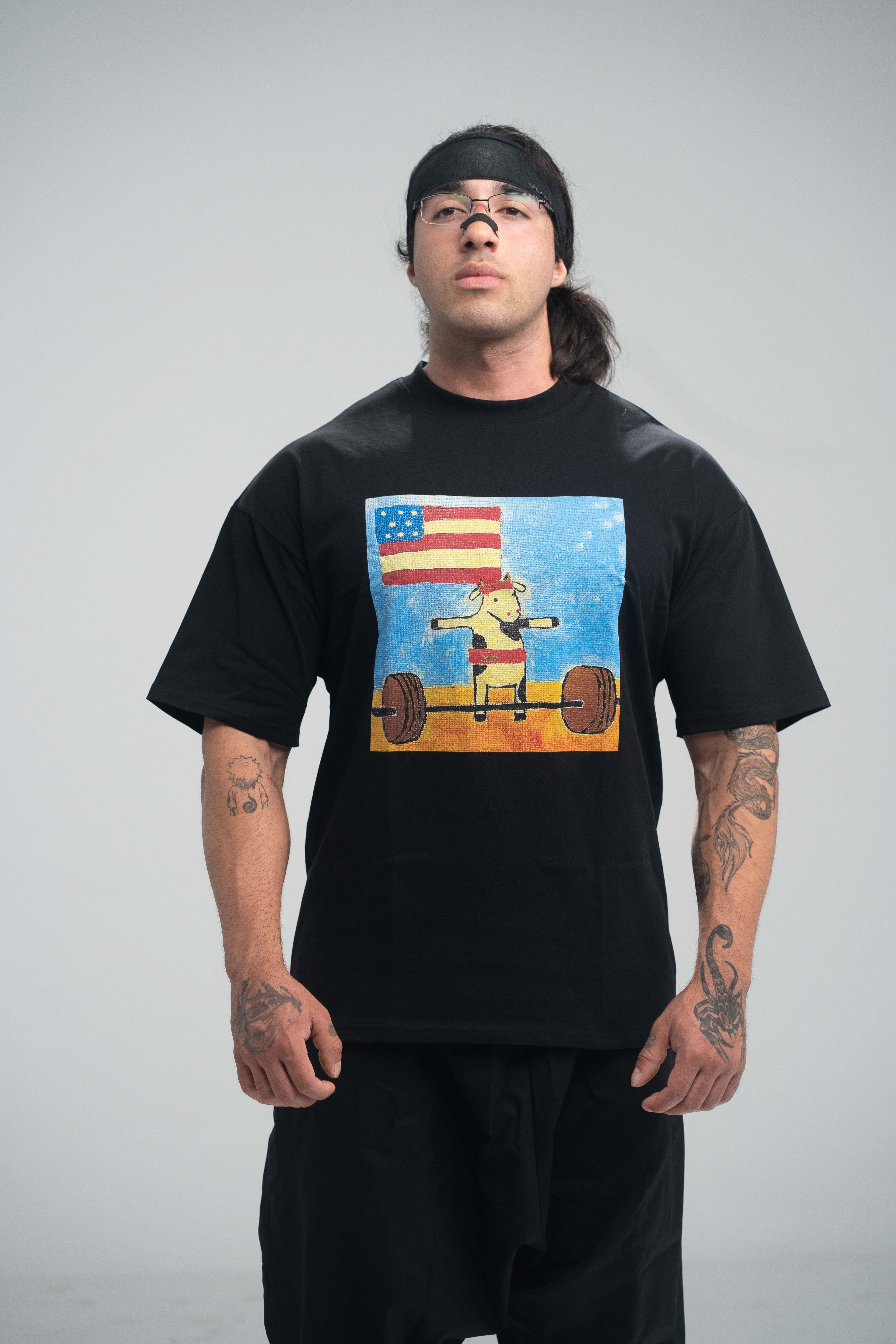 Deadlifting Beef Premium Oversized Tee