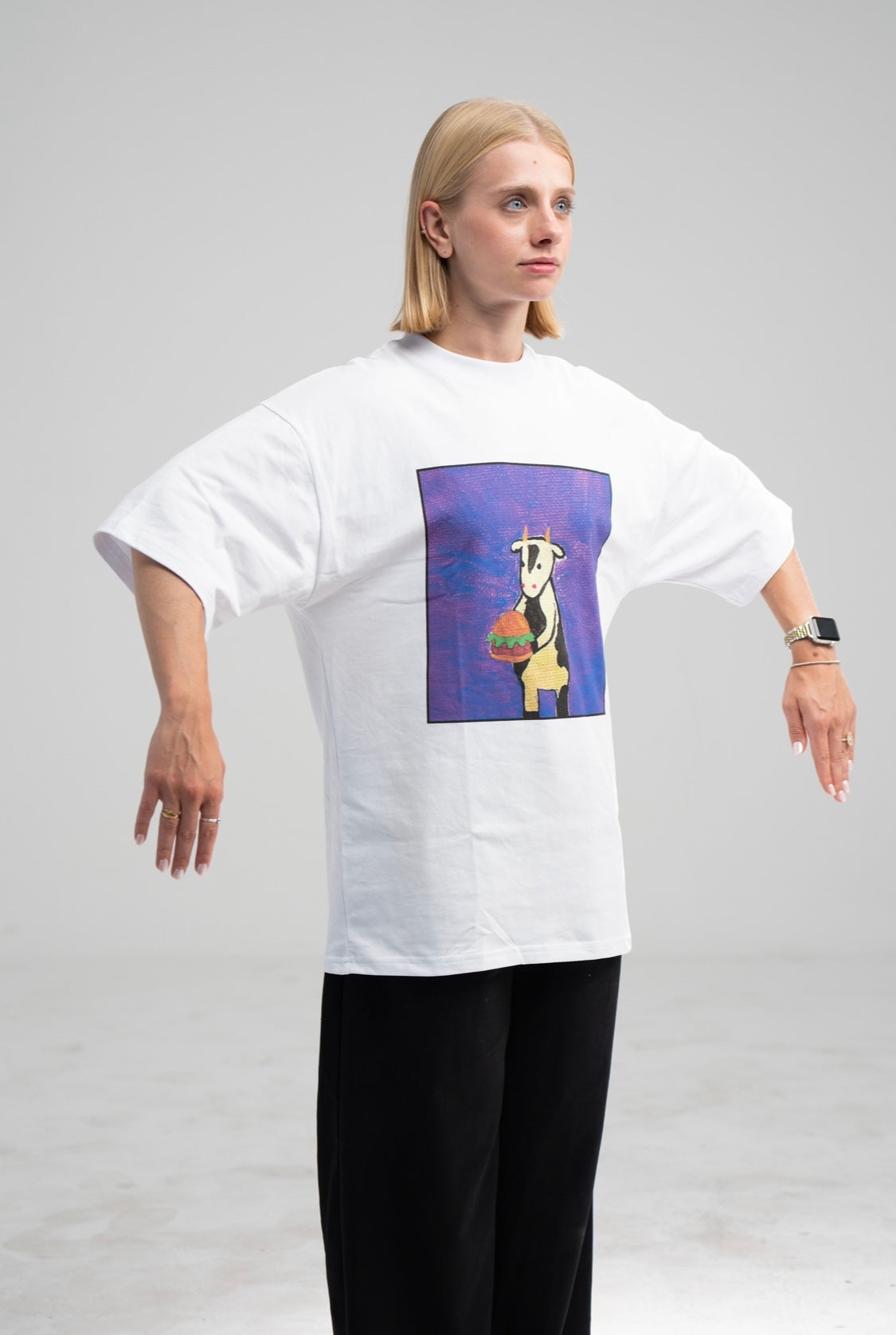 Carnivorous Cow (burger beef) Premium Oversized Tee