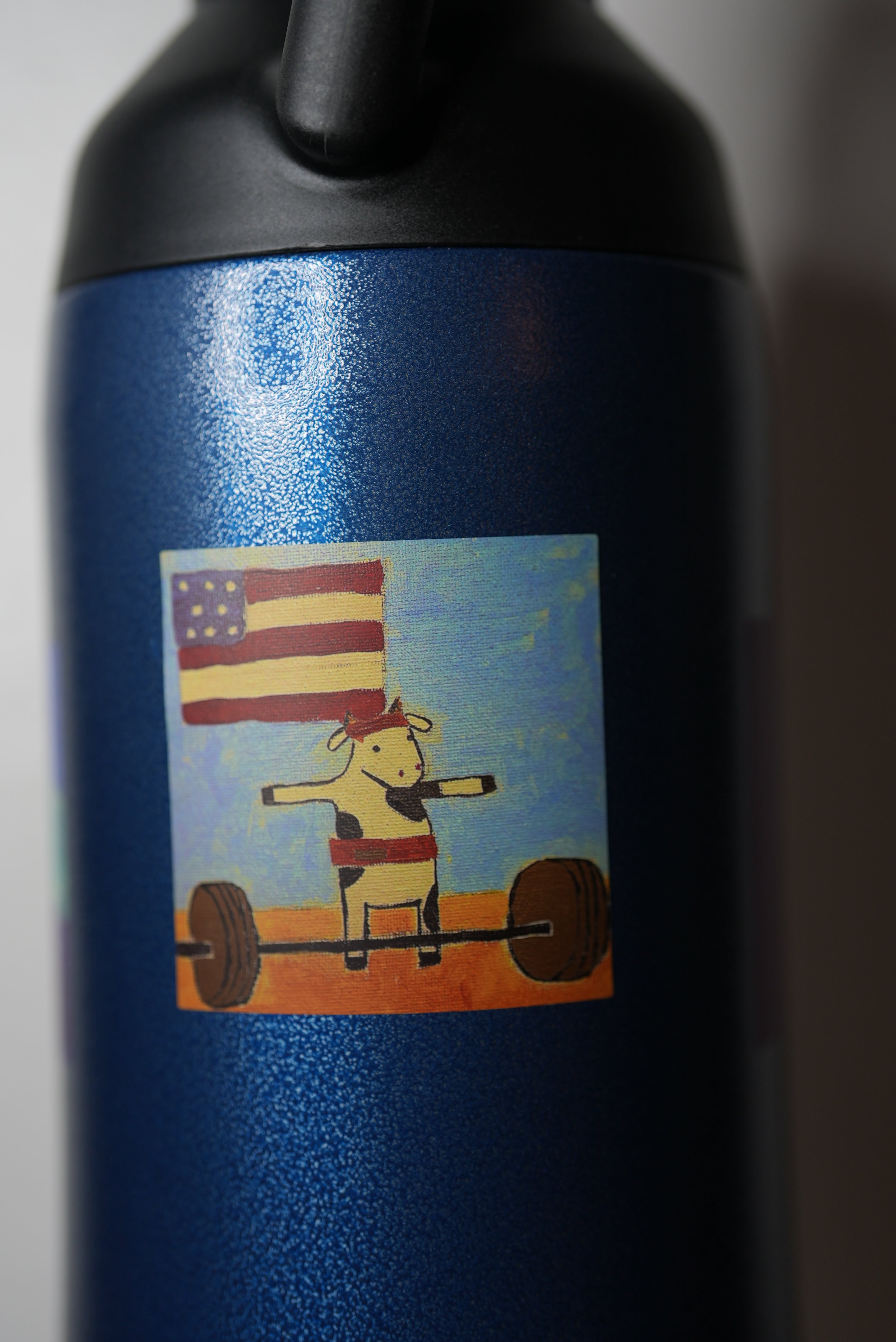 Deadlifting Beef Premium Sticker Print