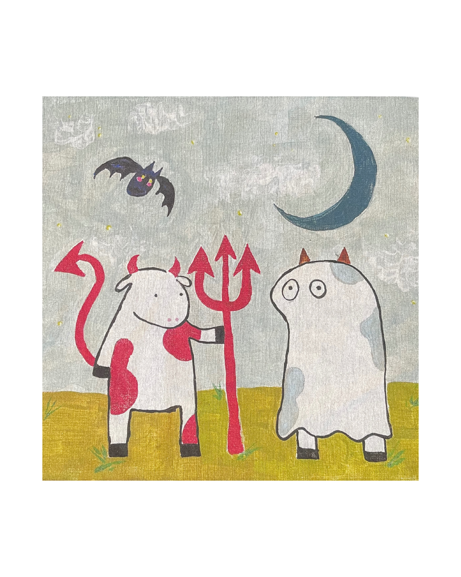 Boo & Moo Premium Sticker Print