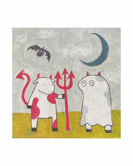 Boo & Moo Premium Sticker Print
